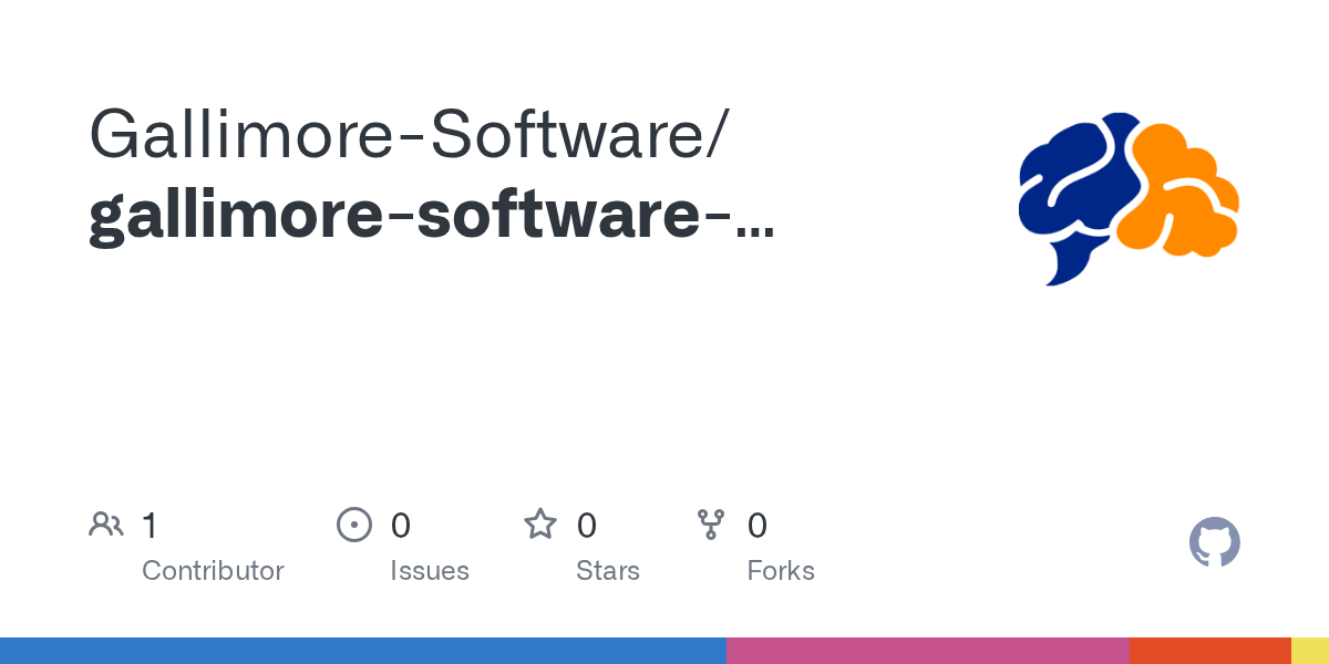 GitHub GallimoreSoftware/gallimoresoftware