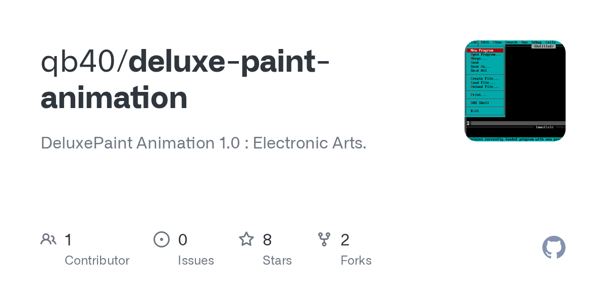 GitHub qb40/deluxepaintanimation DeluxePaint Animation 1.0