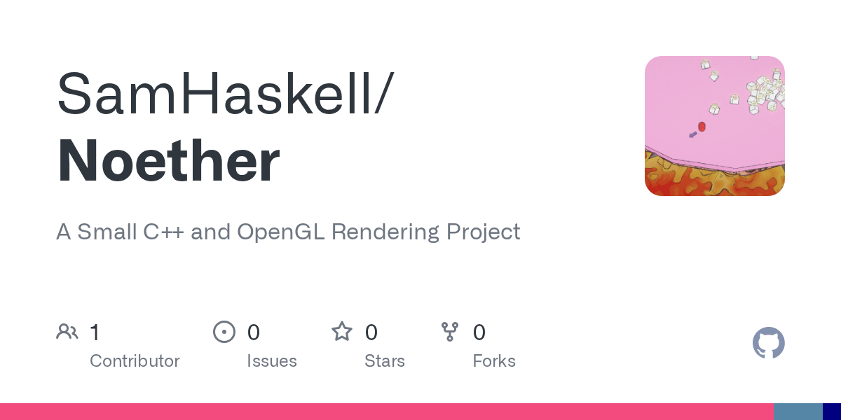 GitHub SamHaskell/Noether A Renderer, Physics Engine, and Game