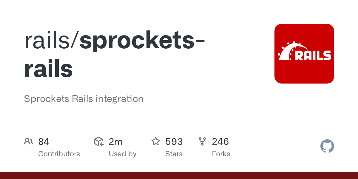 GitHub rails/sprocketsrails Sprockets Rails integration