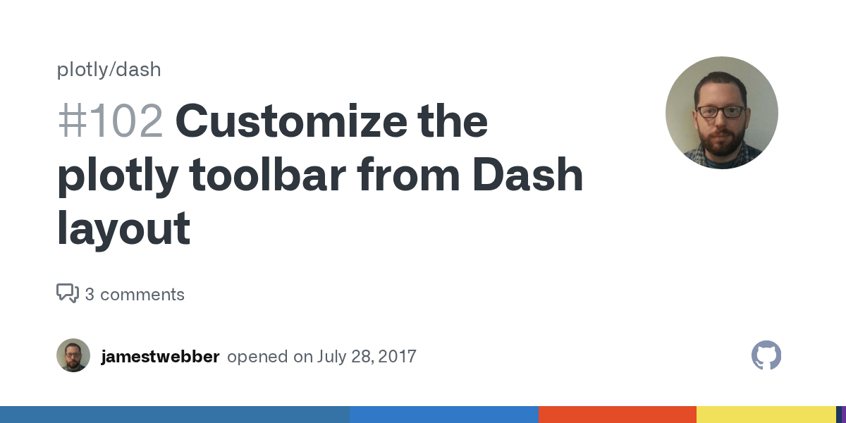 Customize the plotly toolbar from Dash layout · Issue 102 · plotly