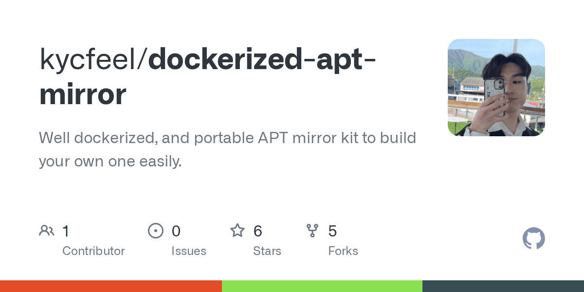 GitHub kycfeel/dockerizedaptmirror Well dockerized, and portable