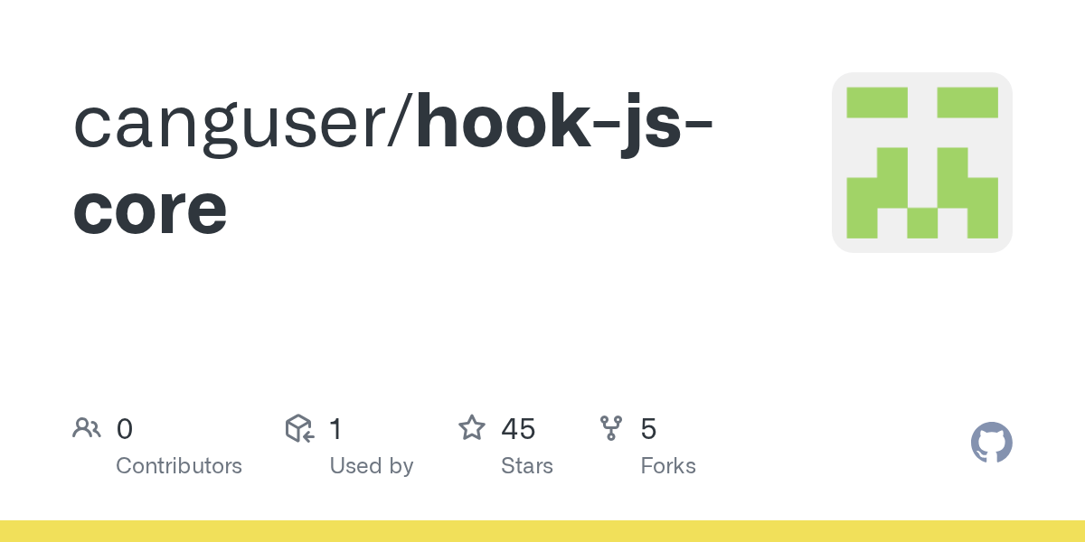 GitHub canguser/hookjscore