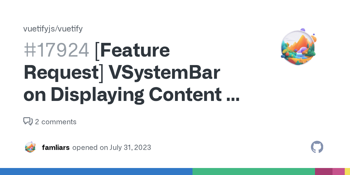 [Feature Request] VSystemBar on Displaying Content in the PWA Title Bar