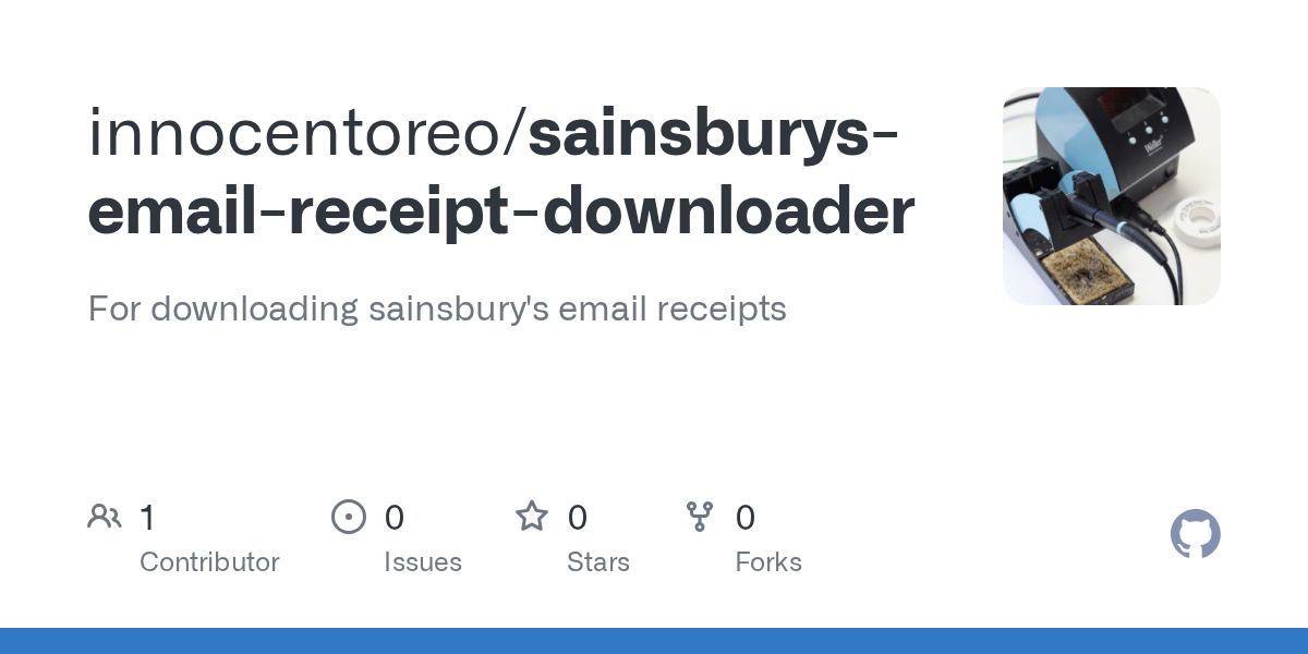 GitHub innocentoreo/sainsburysemailreceiptdownloader For