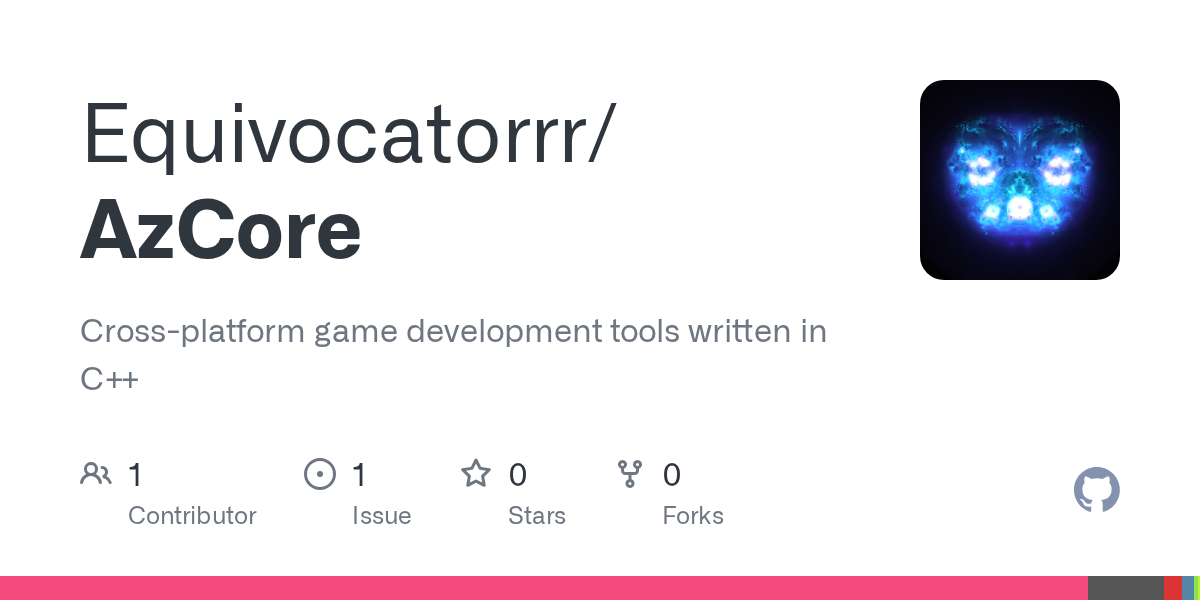 GitHub SingularityAzure/AzCore Crossplatform game development tools