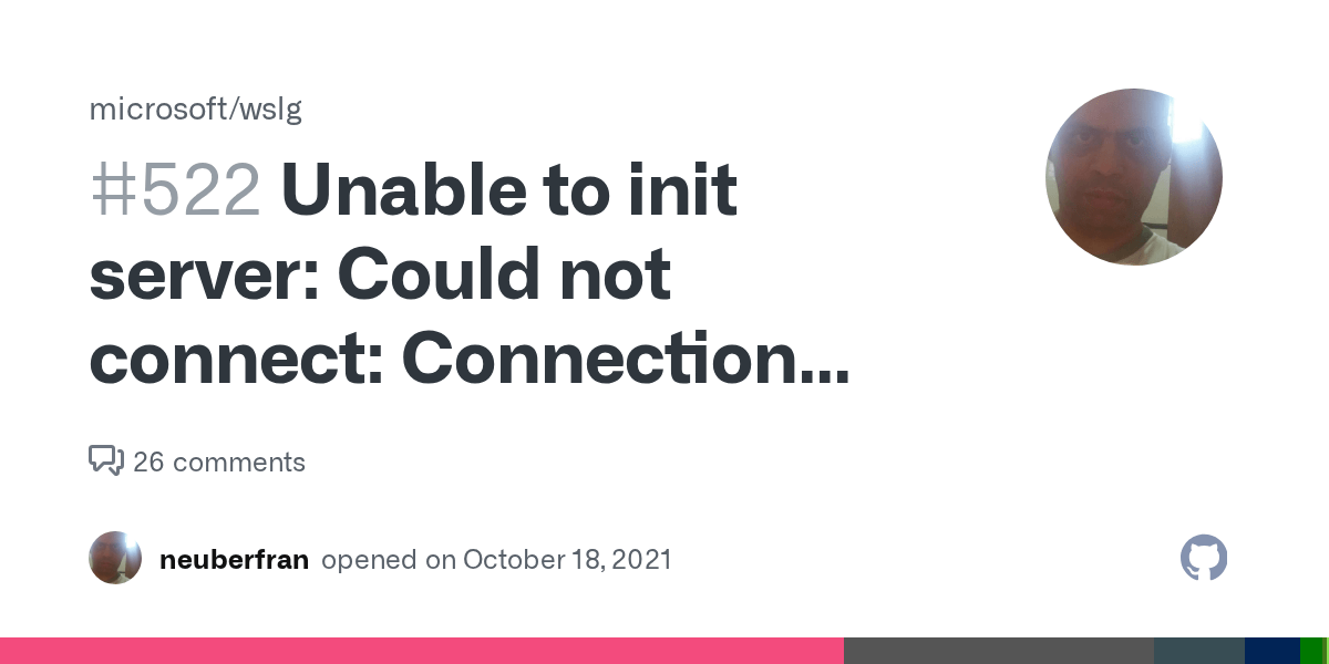 Unable to init server Could not connect Connection refused (gedit