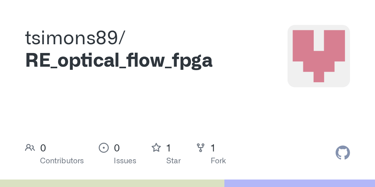 GitHub tsimons89/RE_optical_flow_fpga