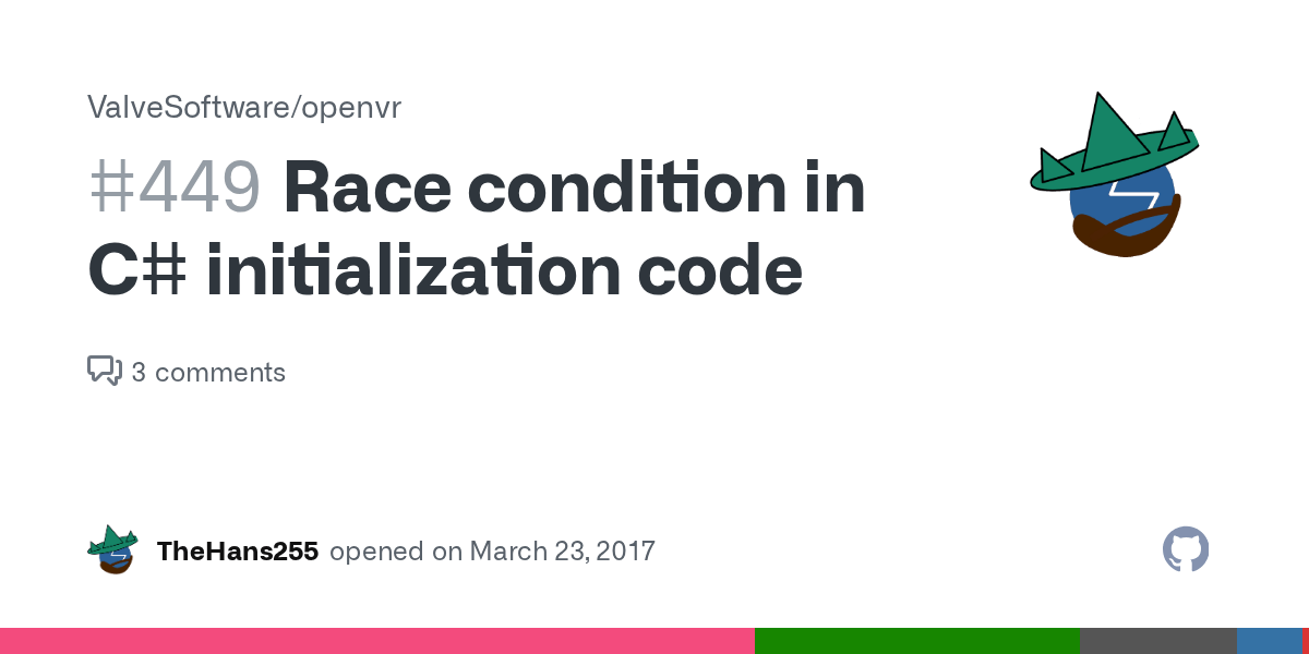 Race condition in C initialization code · Issue 449 · ValveSoftware