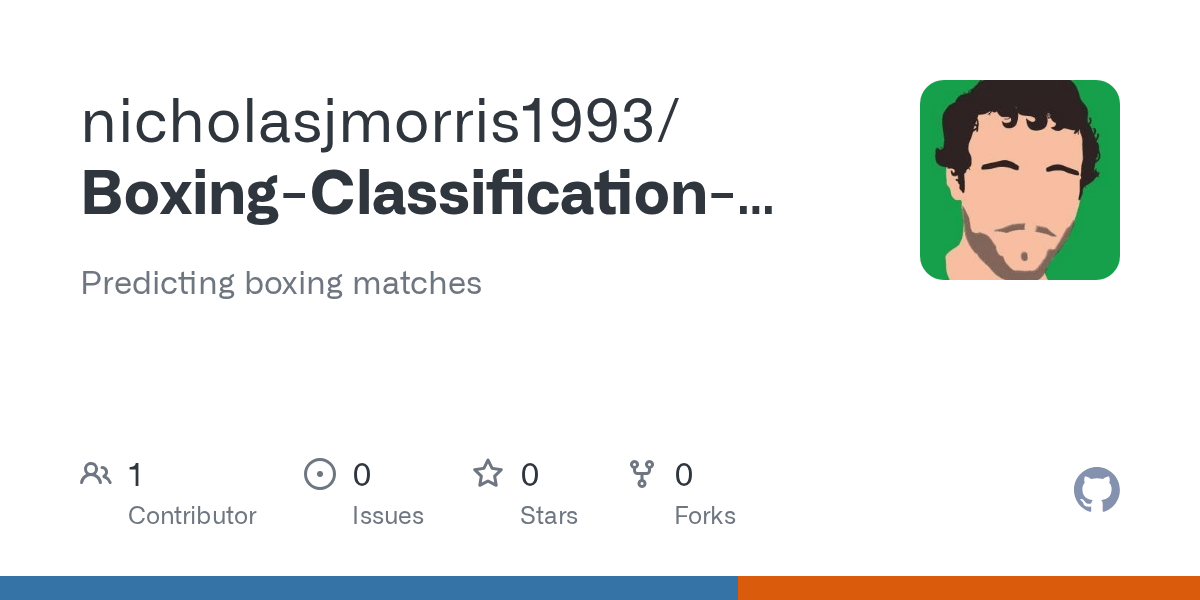 GitHub nicholasjmorris1993/BoxingClassificationAnalysis Predicting