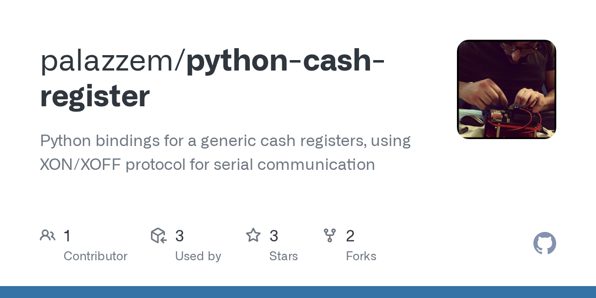 GitHub palazzem/pythoncashregister Python bindings for a generic