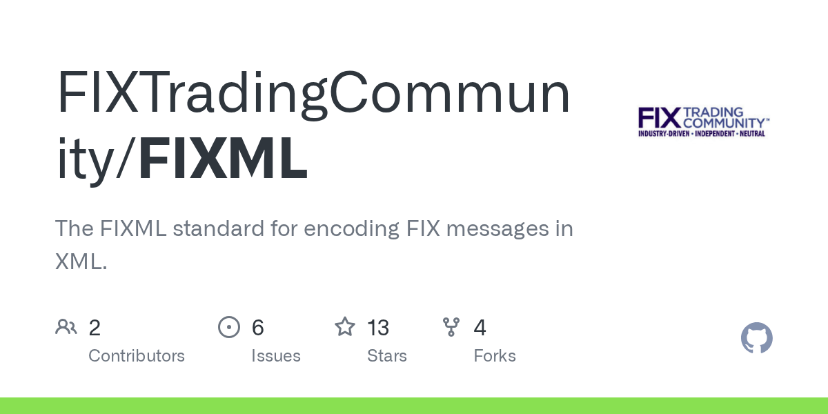 GitHub The FIXML standard for encoding FIX