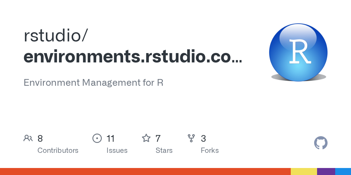 GitHub Environment Management for R