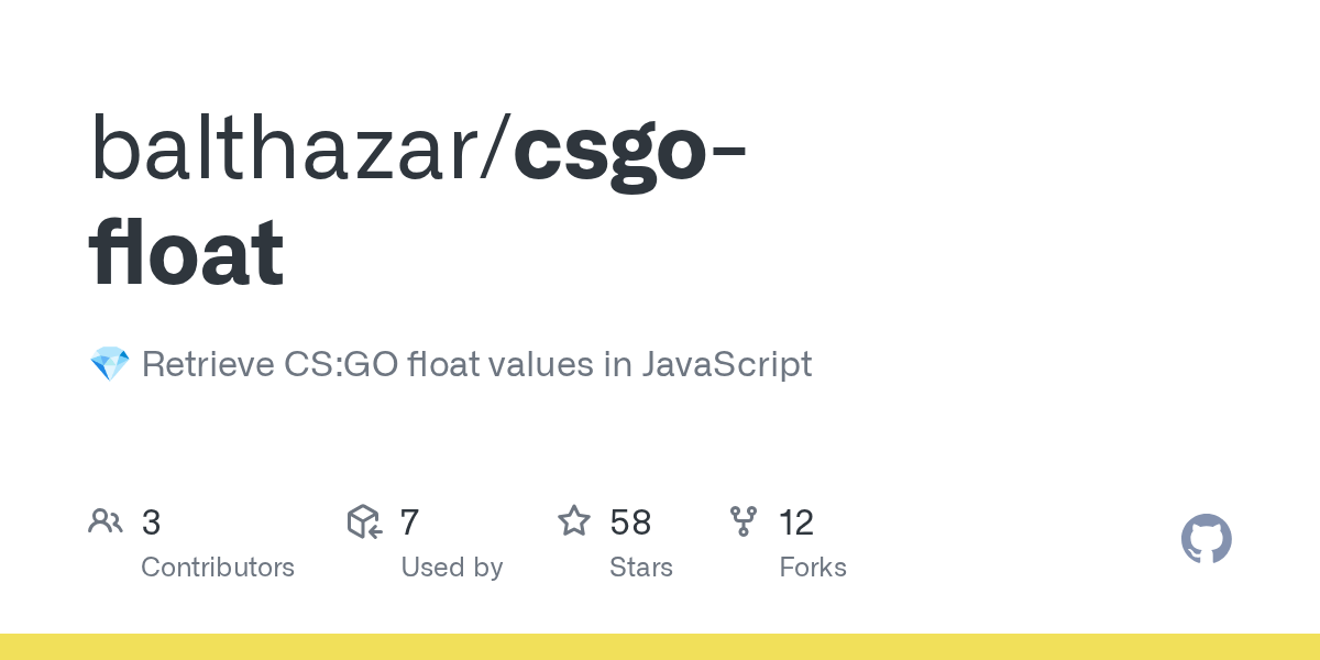 GitHub balthazar/csgofloat gem Retrieve CSGO float values in