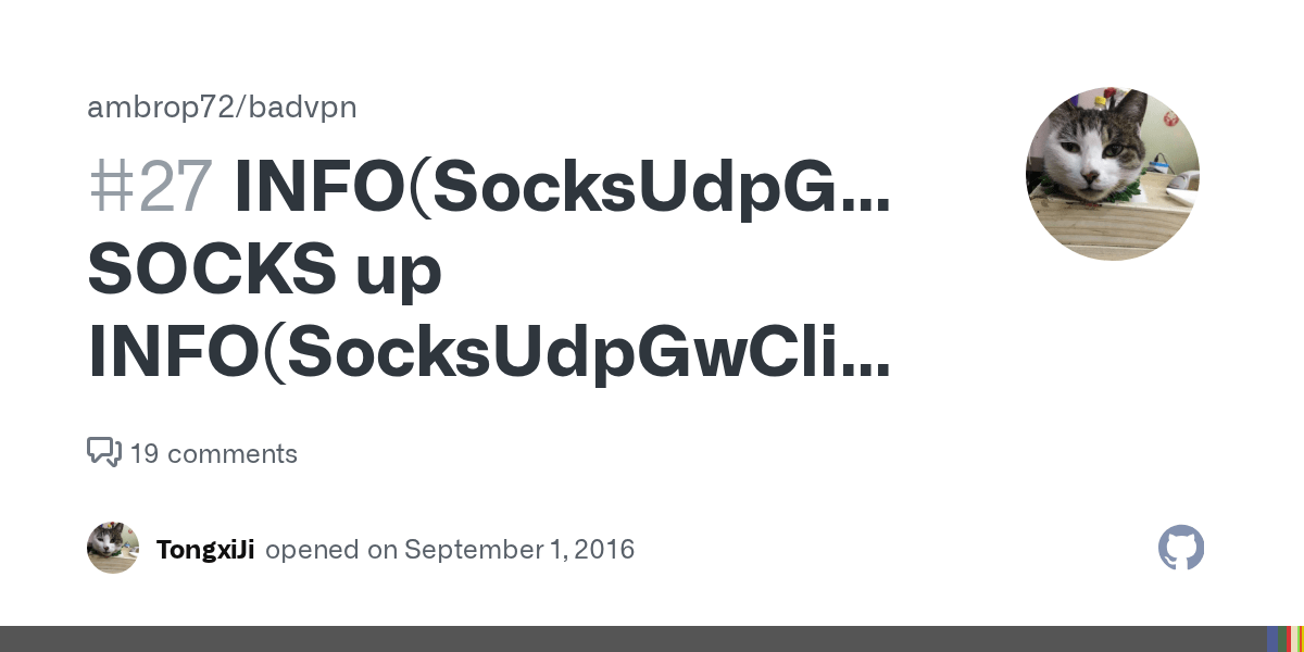 INFO(SocksUdpGwClient) SOCKS up INFO(SocksUdpGwClient) SOCKS error