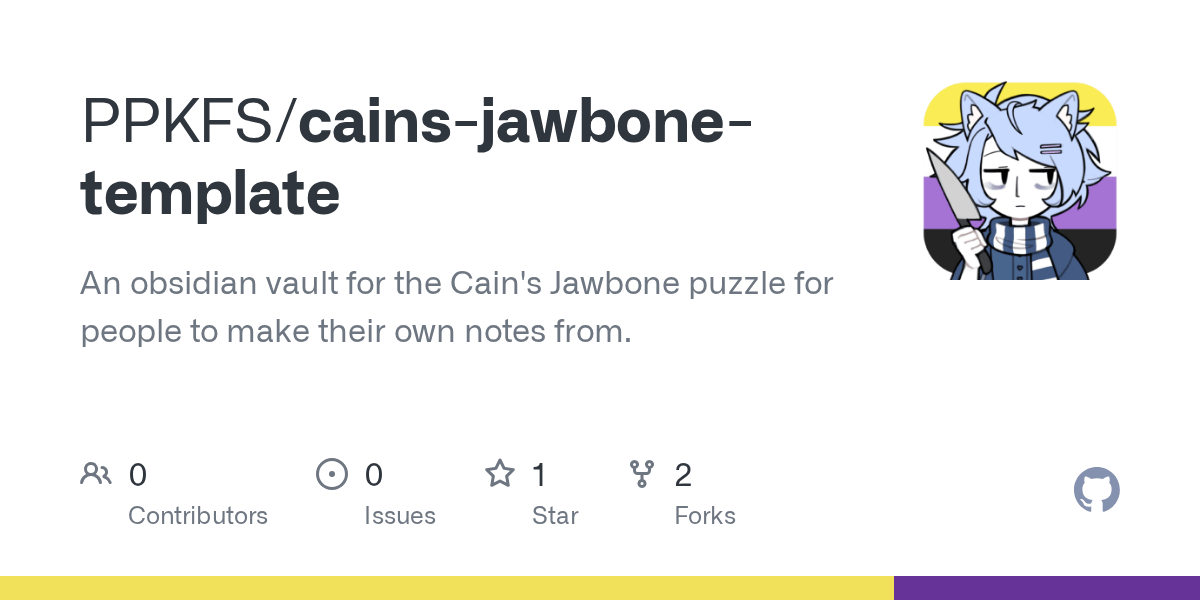 GitHub An obsidian vault for the Cain's