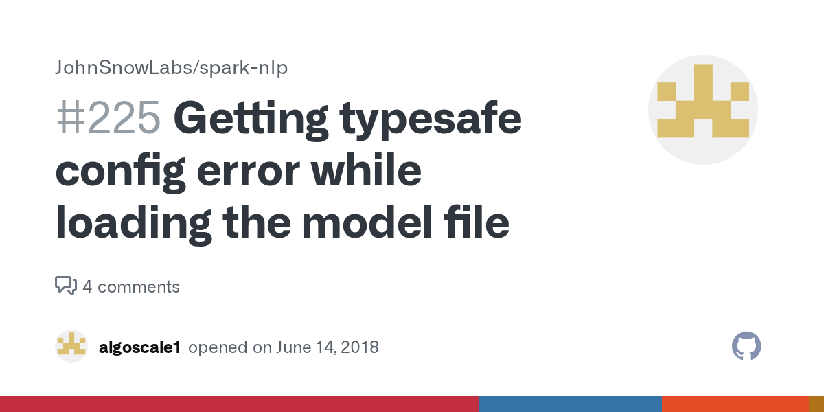 Getting typesafe config error while loading the model file · Issue 225