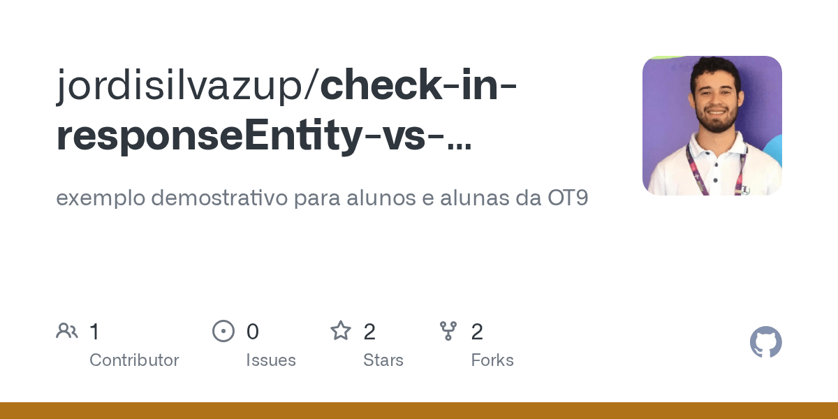 GitHub jordisilvazup/checkinresponseEntityvsresponseStatus