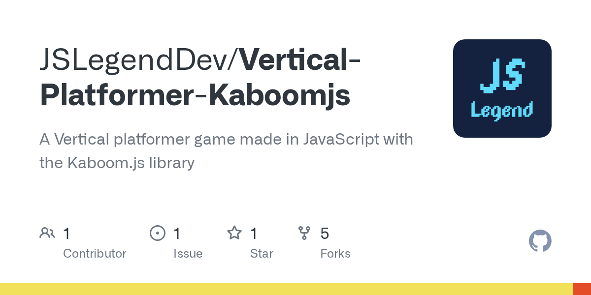 GitHub JSLegendDev/VerticalPlatformerKaboomjs A Vertical
