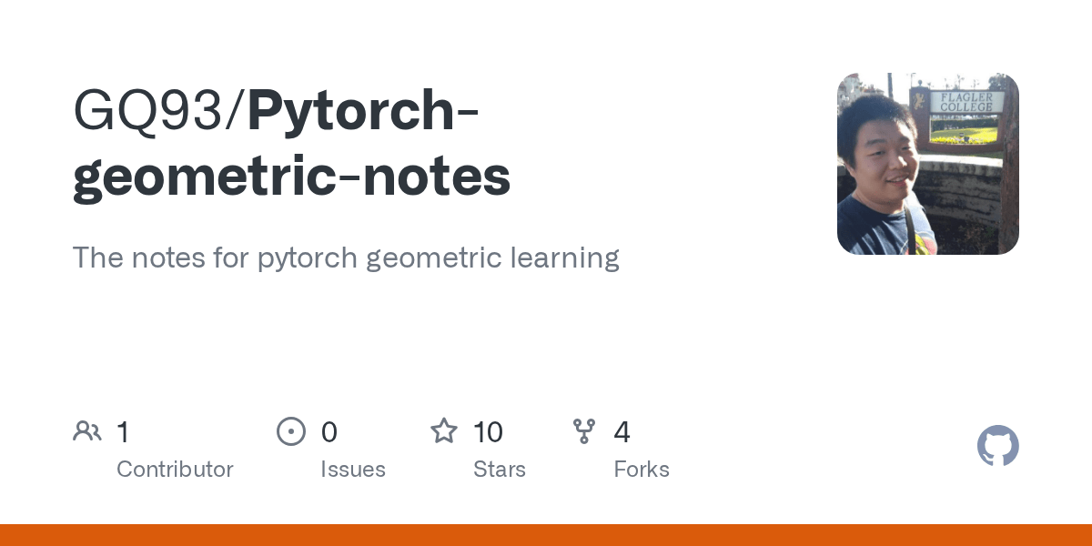GitHub GQ93/Pytorchgeometricnotes The notes for pytorch geometric