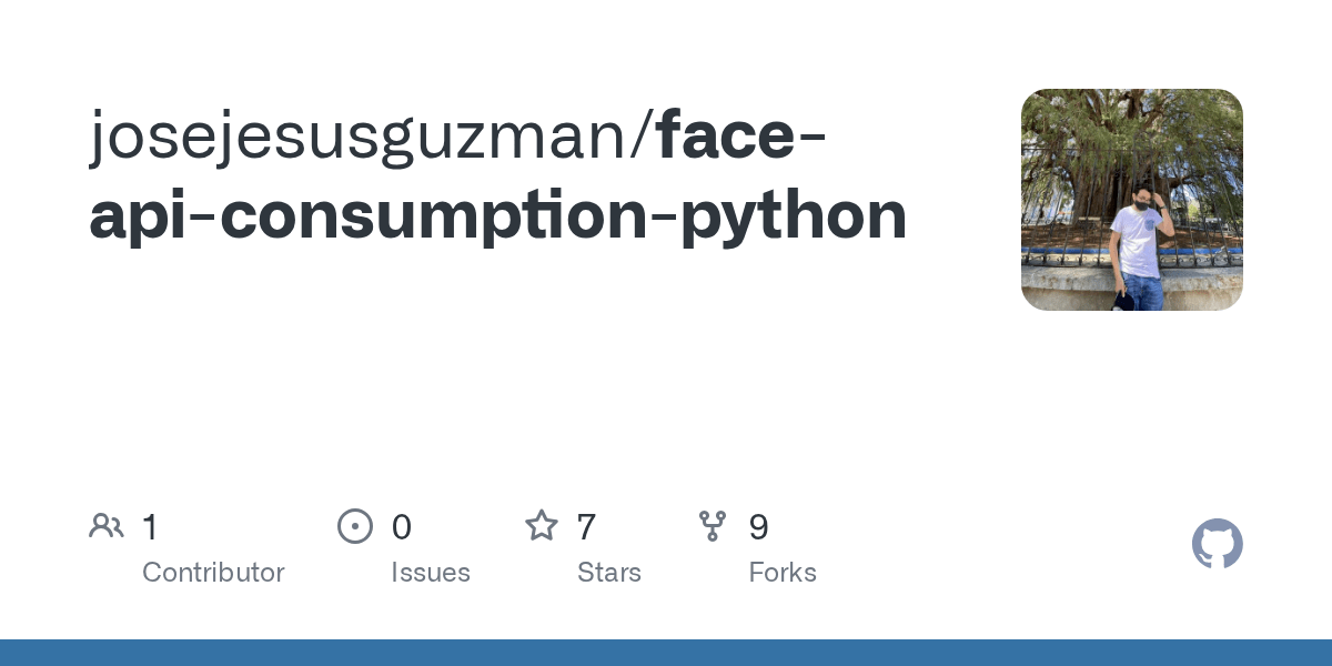 GitHub josejesusguzman/faceapiconsumptionpython