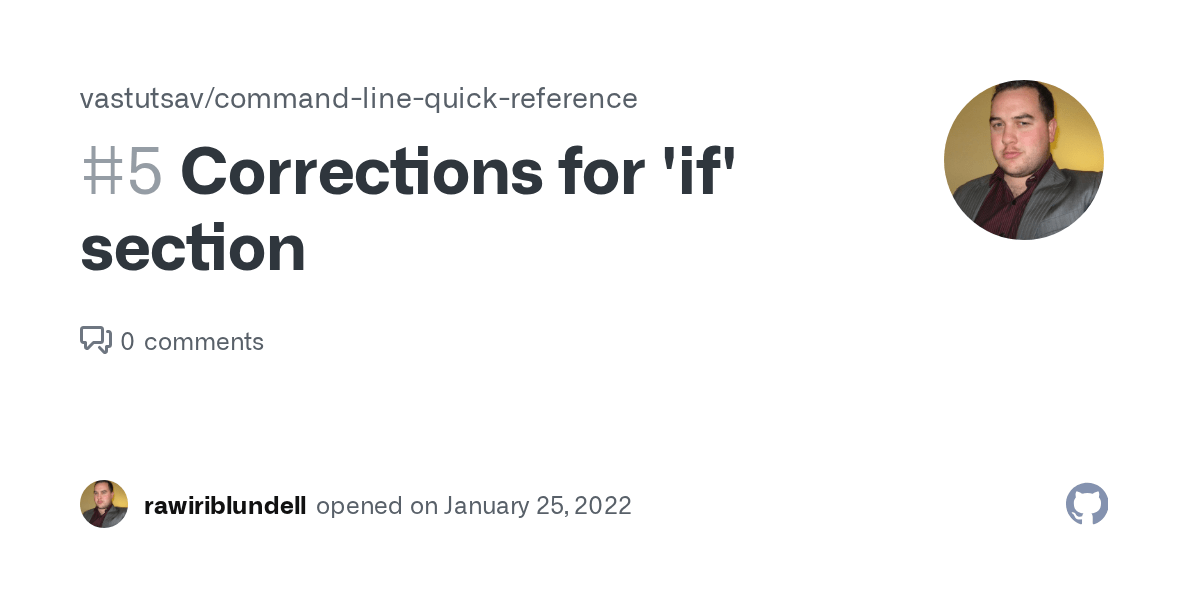 Corrections for 'if' section · Issue 5 ·