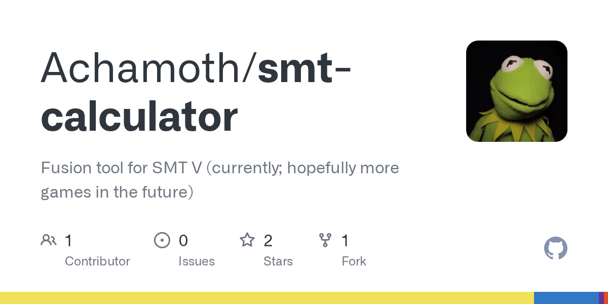 GitHub Achamoth/smtcalculator Fusion tool for SMT V (currently