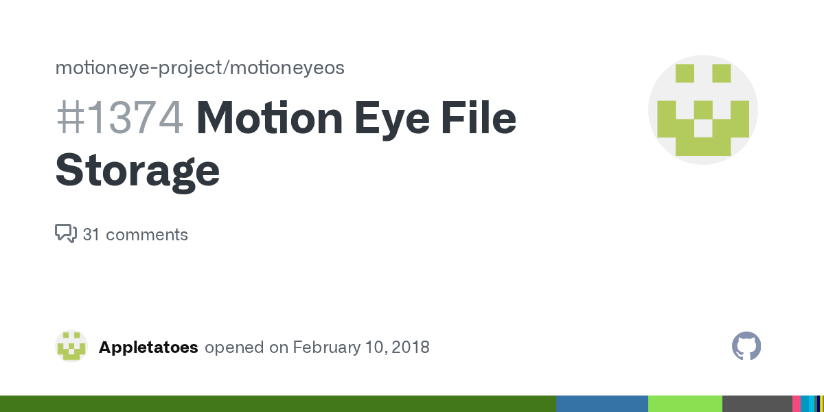 Motion Eye File Storage · Issue 1374 · motioneyeproject/motioneyeos
