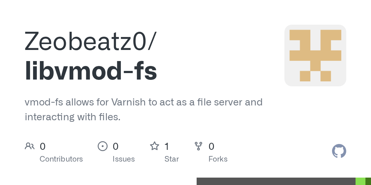 GitHub Zeobeatz0/libvmodfs vmodfs allows for Varnish to act as a