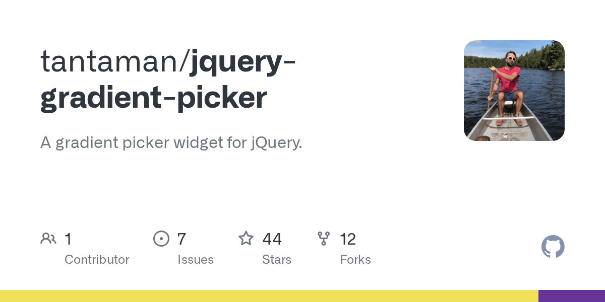 GitHub tantaman/jquerygradientpicker A gradient picker widget for jQuery.