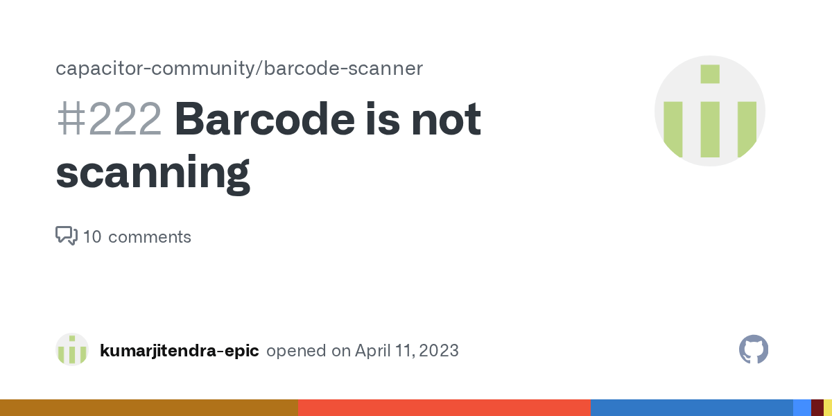 Barcode is not scanning · Issue 222 ·