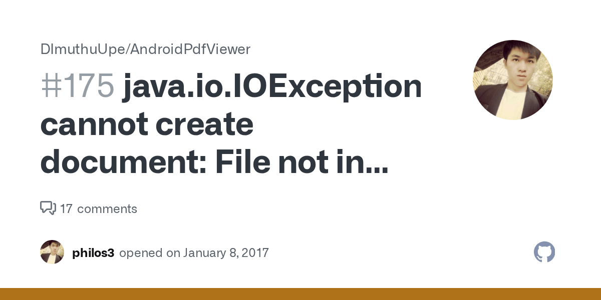 java.io.IOException cannot create document File not in PDF format or
