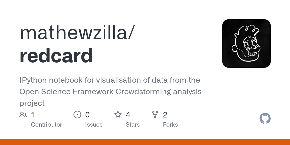 GitHub mathewzilla/redcard IPython notebook for visualisation of