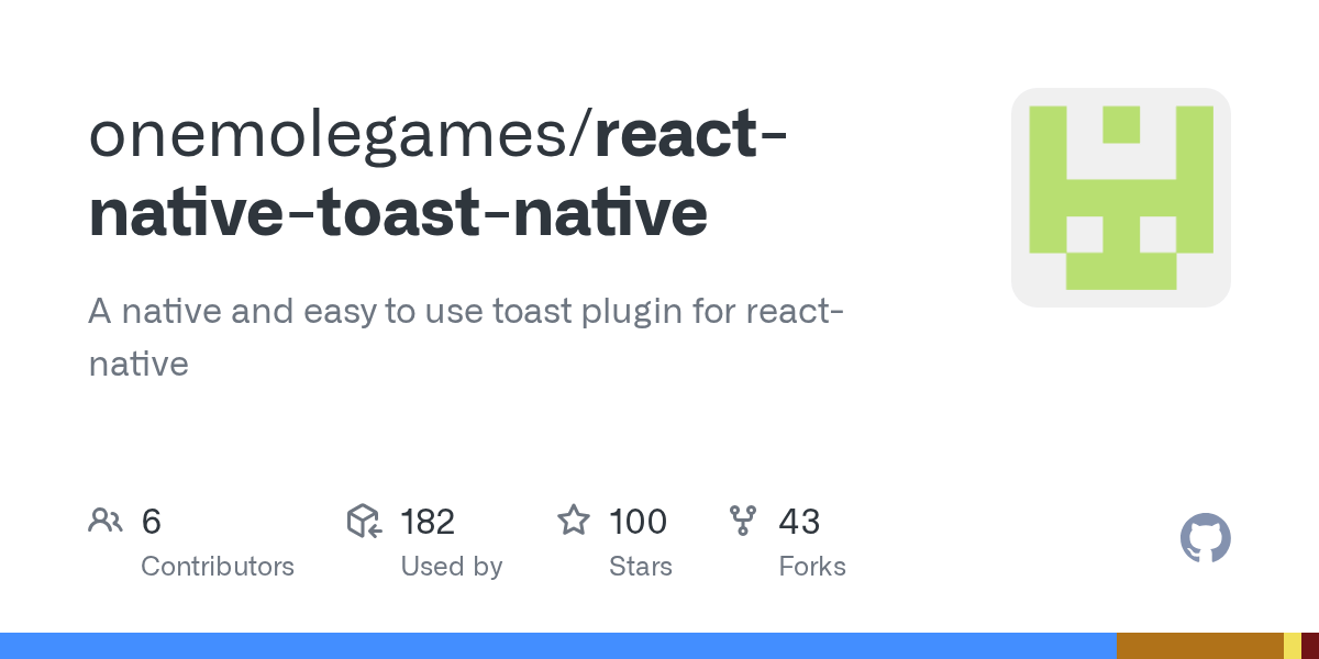 GitHub onemolegames/reactnativetoastnative A native and easy to