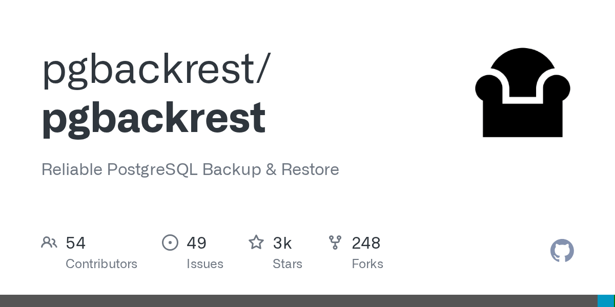 GitHub pgbackrest/pgbackrest Reliable PostgreSQL Backup & Restore