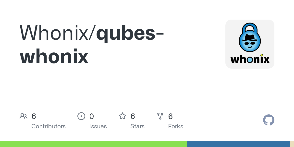 GitHub Whonix/qubeswhonix