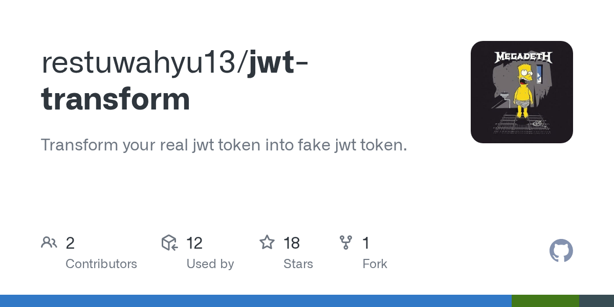 GitHub restuwahyu13/jwttransform Transform your real jwt token into