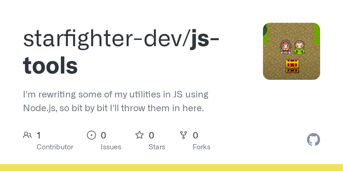 GitHub starfighterdev/jstools I'm rewriting some of my utilities