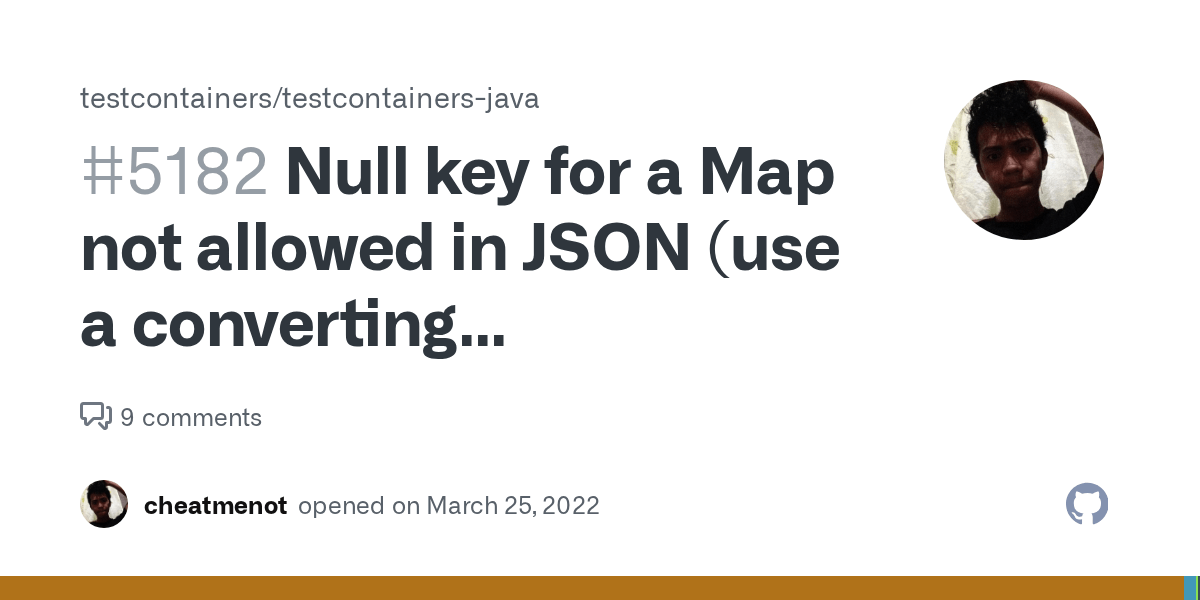Null key for a Map not allowed in JSON (use a converting