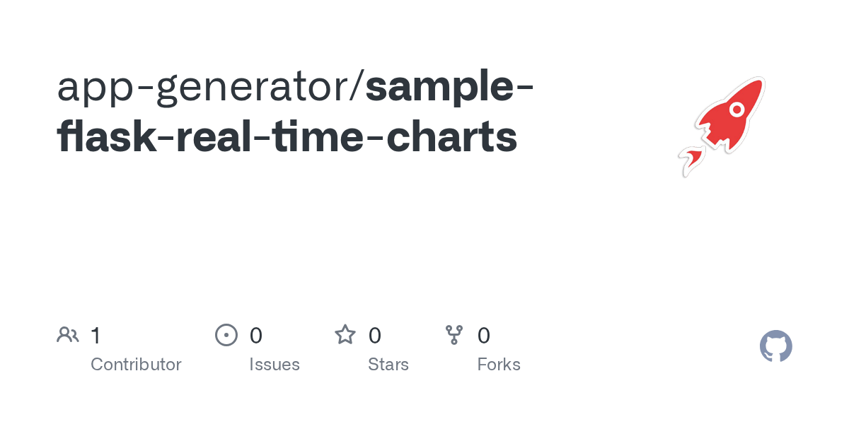 GitHub appgenerator/sampleflaskrealtimecharts