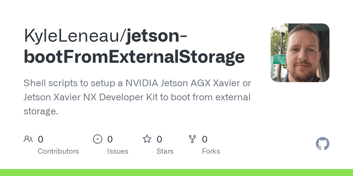 GitHub KyleLeneau/jetsonbootFromExternalStorage Shell scripts to
