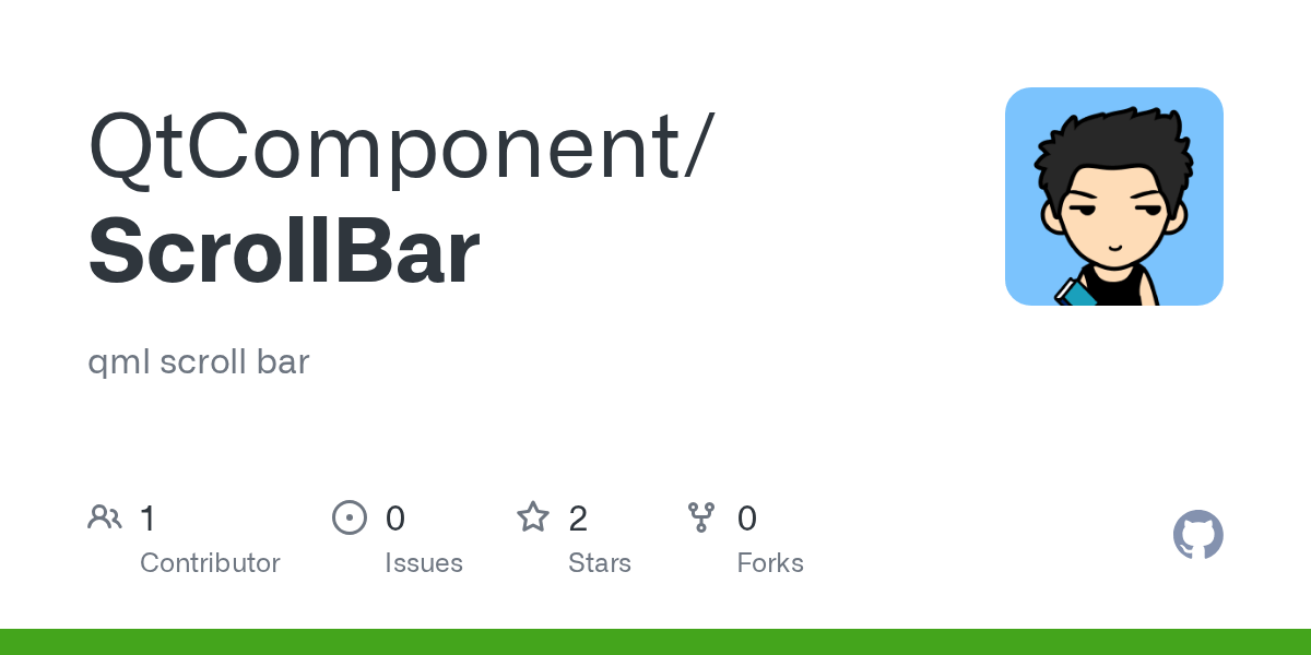 GitHub qml scroll bar