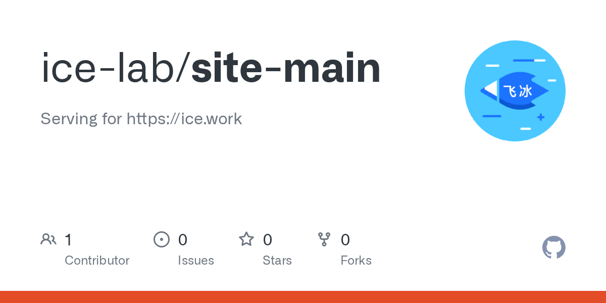 GitHub icelab/sitemain Serving for https//ice.work