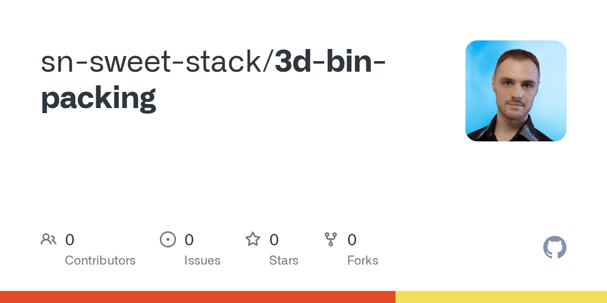 GitHub snsweetstack/3dbinpacking