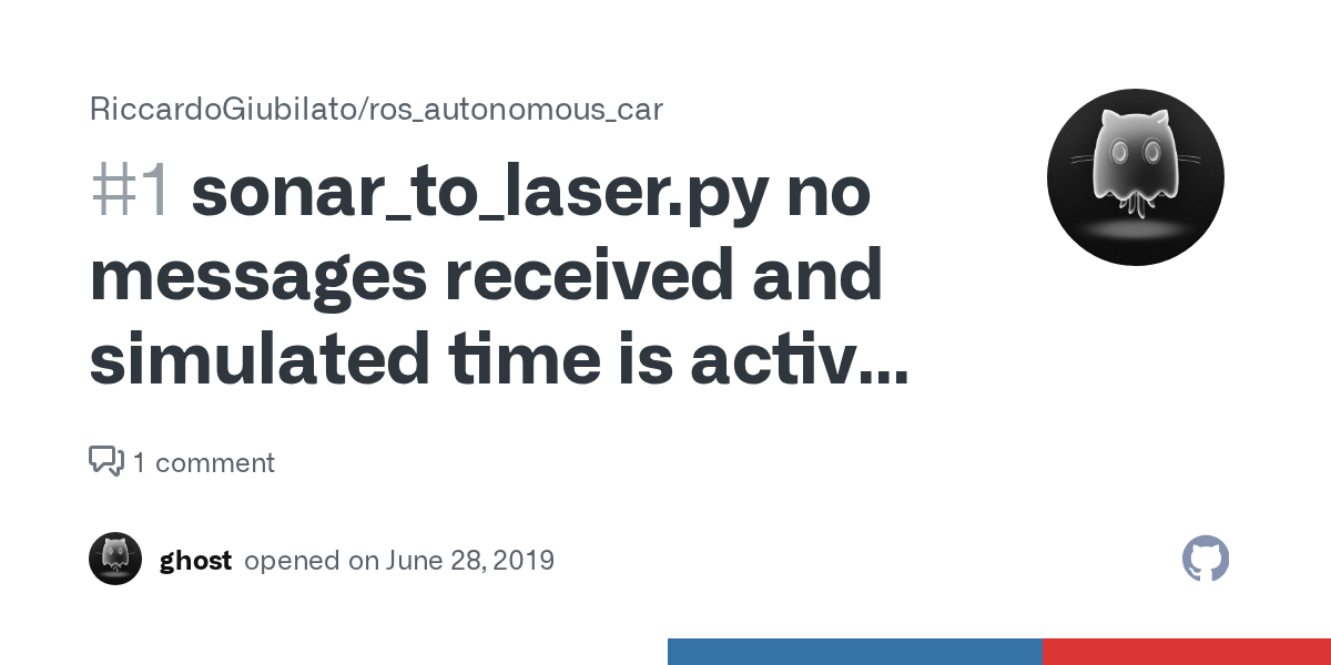 sonar_to_laser.py no messages received and simulated time is active. Is