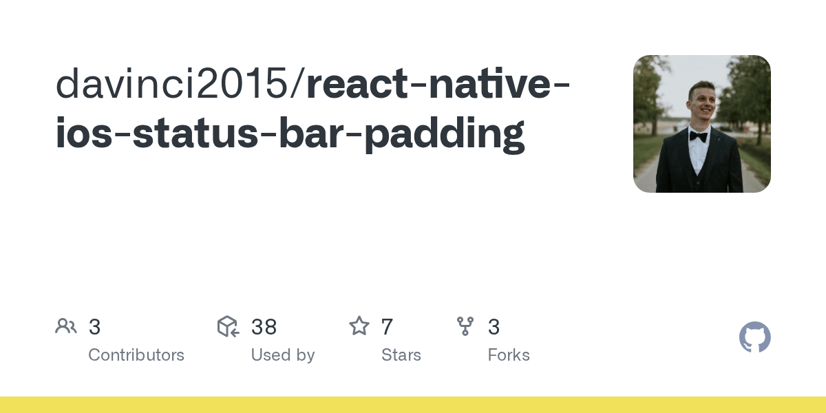 GitHub davinci2015/reactnativeiosstatusbarpadding