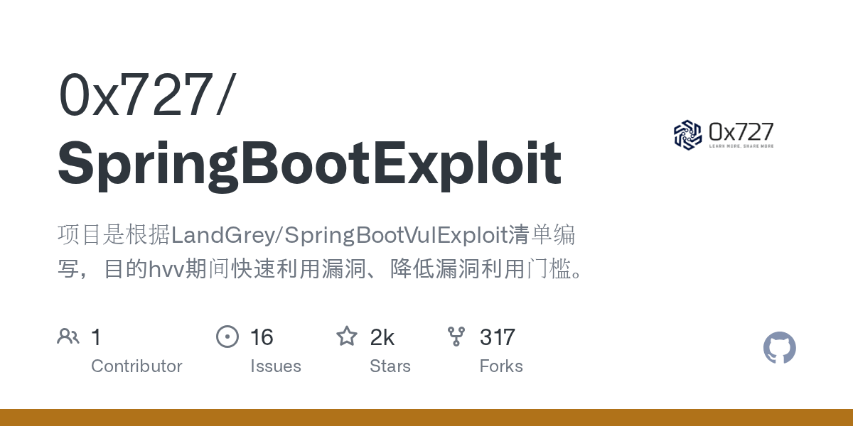 Releases · 0x727/SpringBootExploit · GitHub