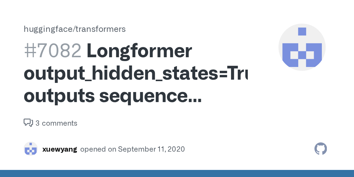 Longformer output_hidden_states=True outputs sequence length=512 for