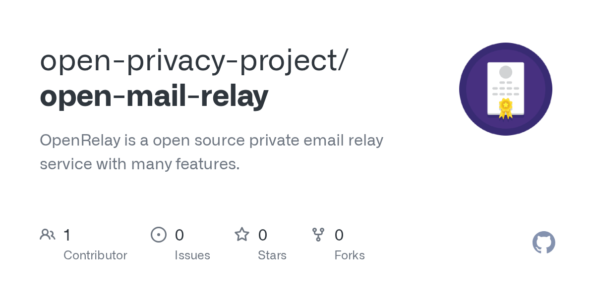 GitHub openprivacyproject/openmailrelay OpenRelay is a open