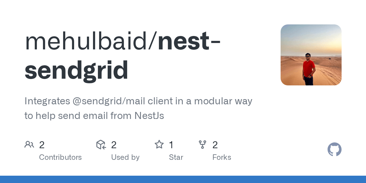 GitHub mehulbaid/nestsendgrid Integrates sendgrid/mail client in a